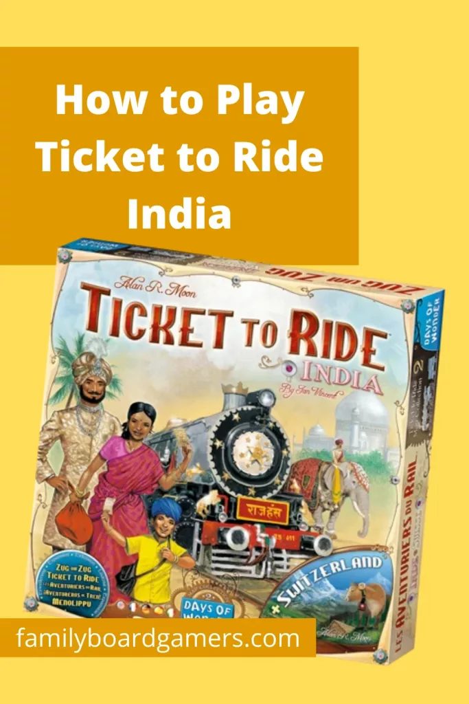 How to play Ticket to Ride India pin