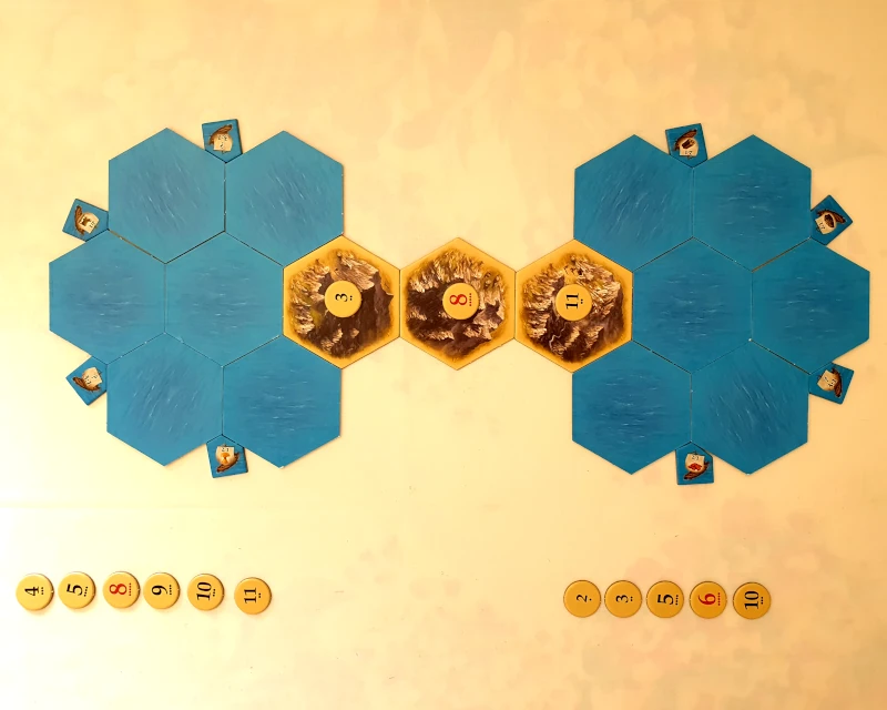 Isthmus of Catan board layout