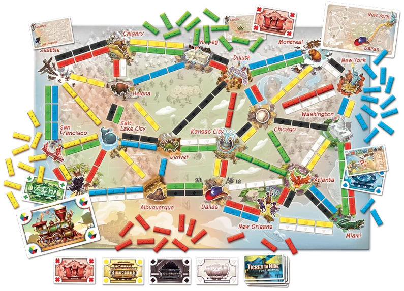 Ticket To Ride First Journey Board Game