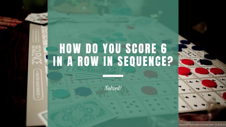 score 6 in a row in sequence