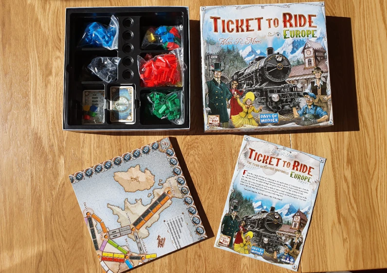 Ticket to Ride Europe Unboxing