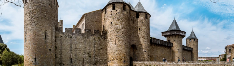 Picture of the Carcassone walls and turrets
